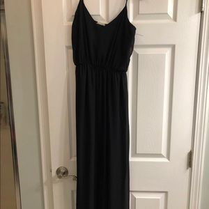 Black sheer maxi dress